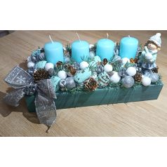 Adventi koszorú Akvamarin
