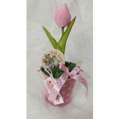 Rózsaszín vödrös tulipán